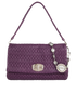 Crystal Matelasse Clutch, &pound;505, Handbags, Purple, Leather, Front view